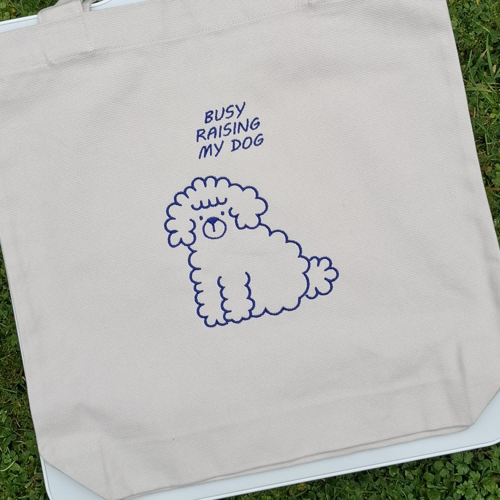 Busy Raising My Dog Tote